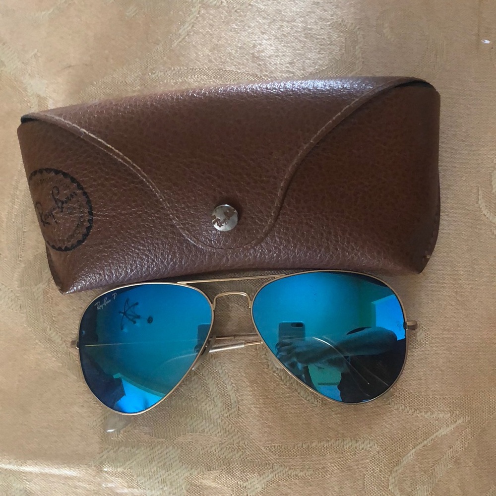 Ray-Ban Polarized Blue Tint Aviators